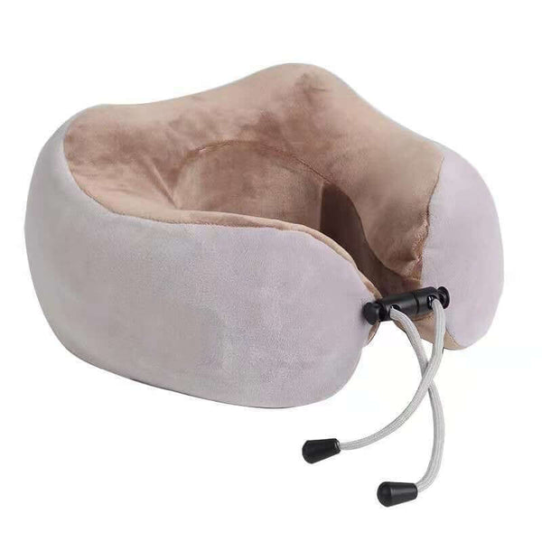 Relaxing U-Shape Neck Pillow for easing neck tension and stress with soothing massage.