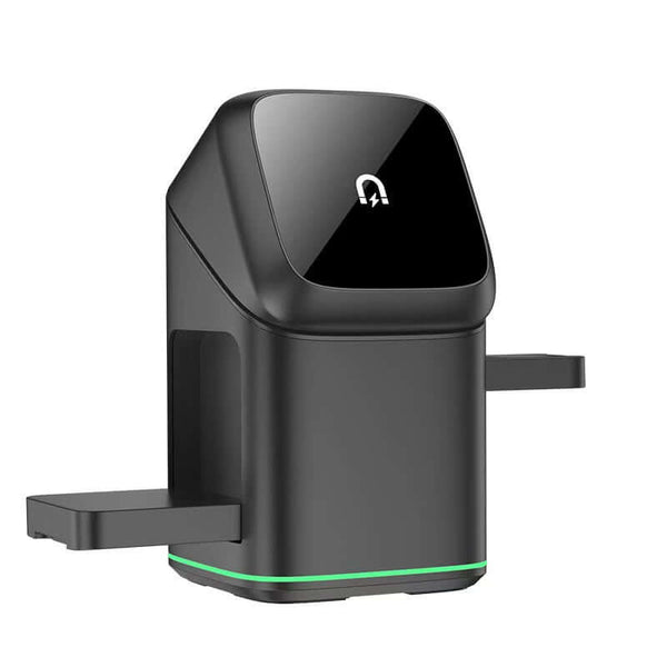 Magnetic Wireless Charger Hub designed for seamless charging of multiple devices in a sleek, space-saving design.