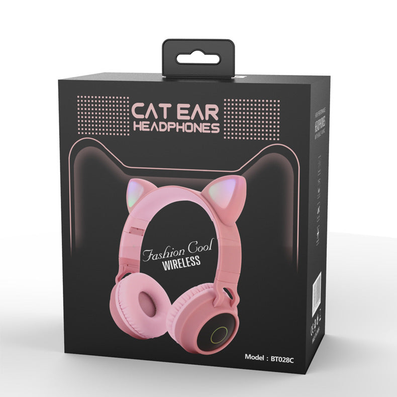 Cute Cat Ear Wireless Headphones