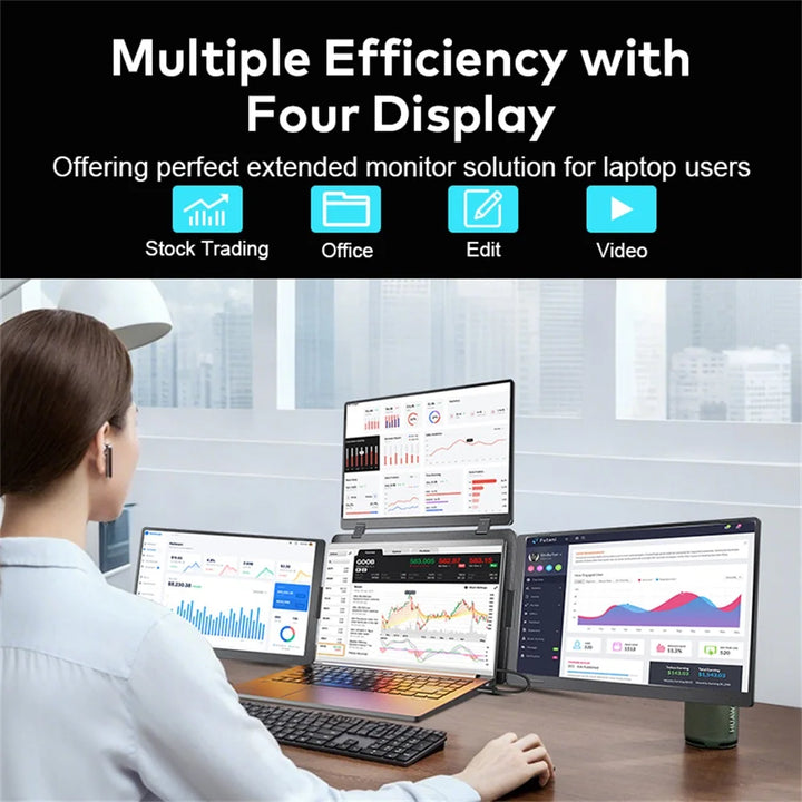 Triple Screen Portable Display